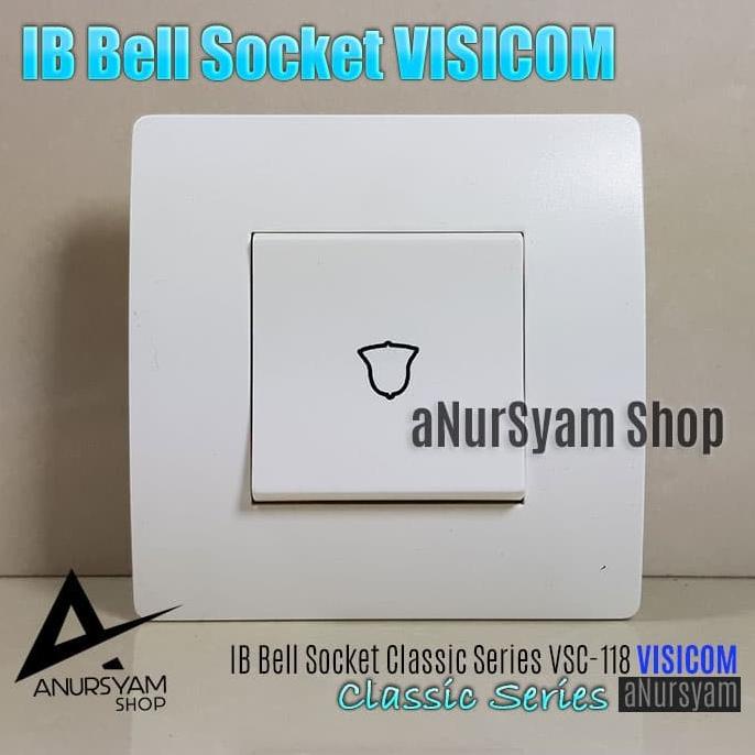 IB Saklar Bell VISICOM VSC-118 Classic Series / Bell Socket Outlet anursy44 Ayo Order