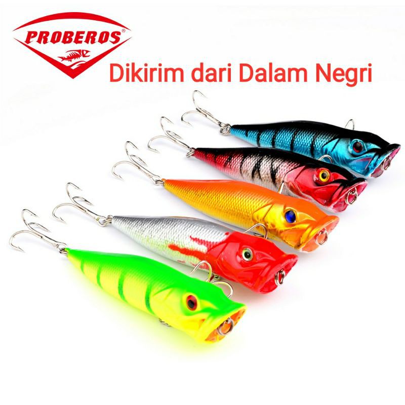 Umpan Pancing popper 9.5cm 12 gram top water fishing lure memancing permukaan