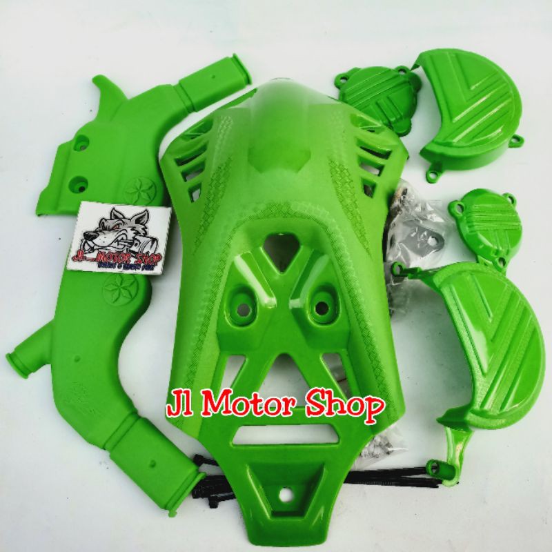 Cover Pelindung Mesin Block Rangka KLX D-Tracker Tutup Engine Cover Block Rangka KLX 150 D-Tracker