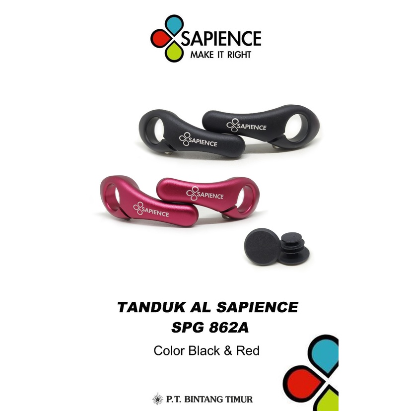 Tanduk ALLOY SAPIENCE TW SPG 862A Sparpart Onderdil Part Sepeda Garansi Original-2