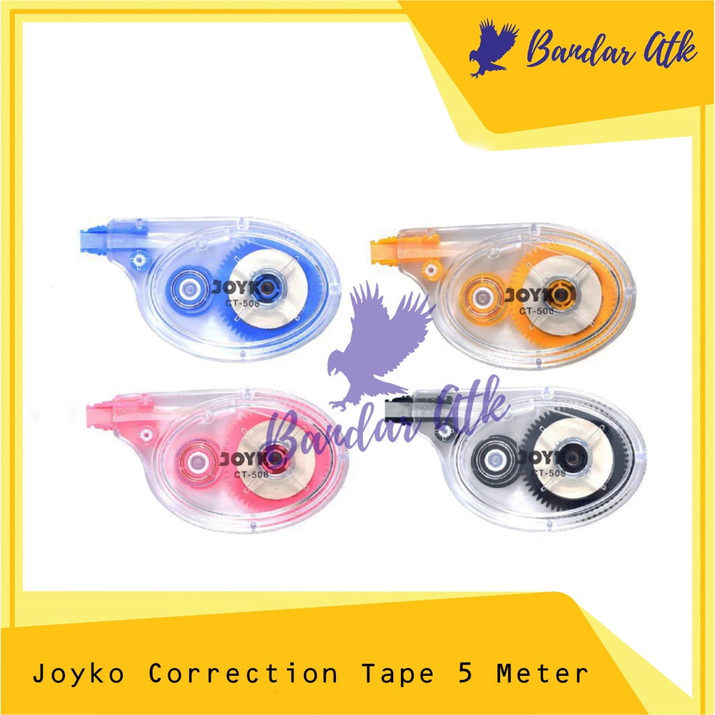 

JOYKO Correction Tape CT 508 Tip Ex Pita Koreksi CT-508 [1 PCS]
