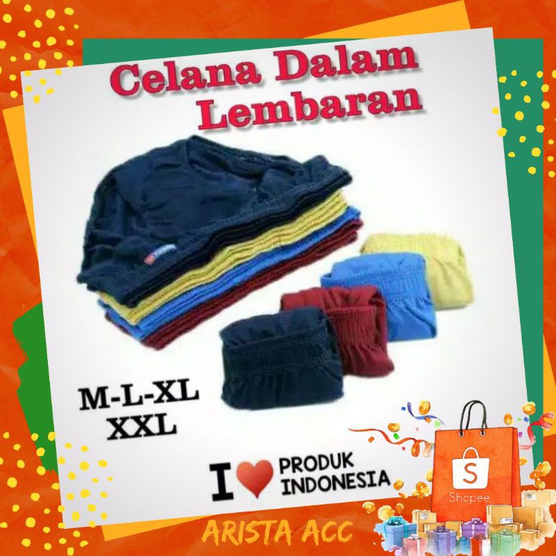 CD Undies Sempak Celana Dalam Pria Murah Lembaran M-L-XL-XXL / CDPRIA