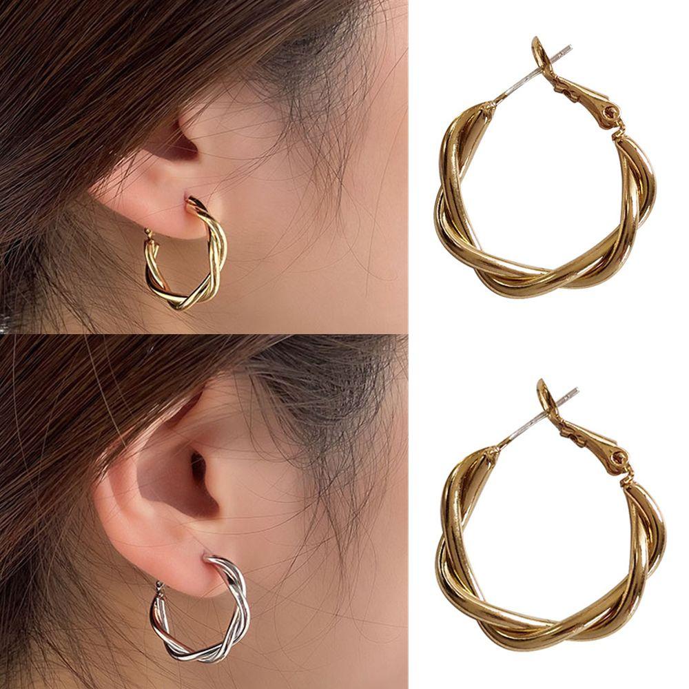 Lily Lingkaran Anting Pesta Fashion Pernikahan Pertunangan Punk Elegan Gothic Hip Hop Bulat Hoop Earrings