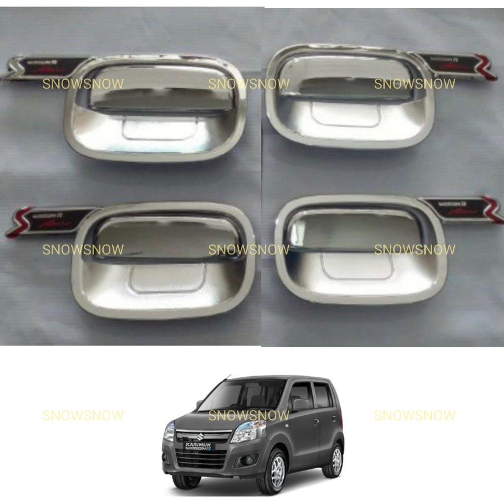 Paket Outer Handle Cover Suzuki Karimun Wagon R Activo Chrome