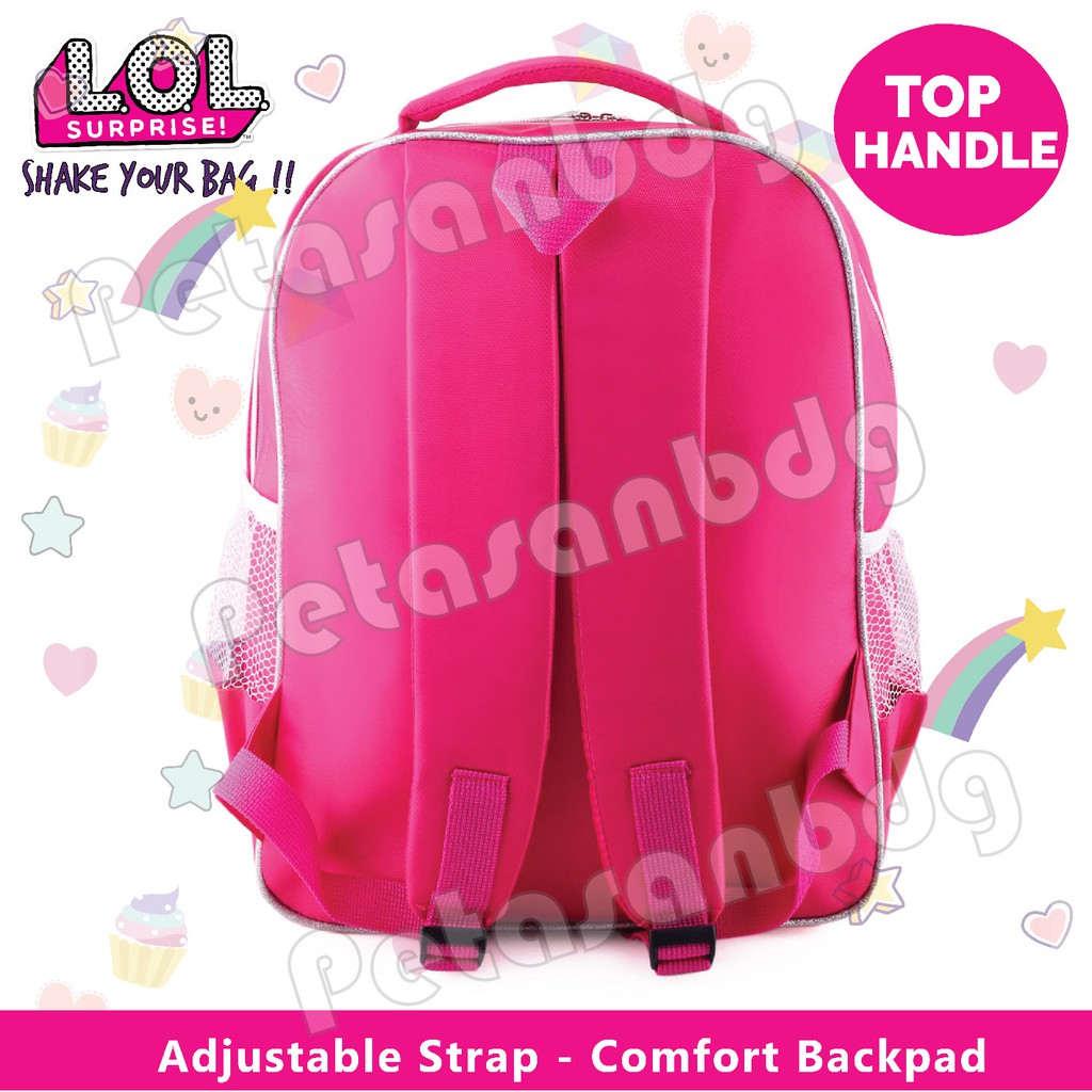 PTS - Ransel Sekolah Anak Perempuan Karakter - LOL SURPRISE - SHAKE BACKPACK - Ransel LED