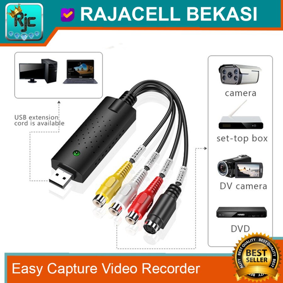 Easy CAPture Video Capture Recorder Vmix USB from S-Video CVBS AV CCTV