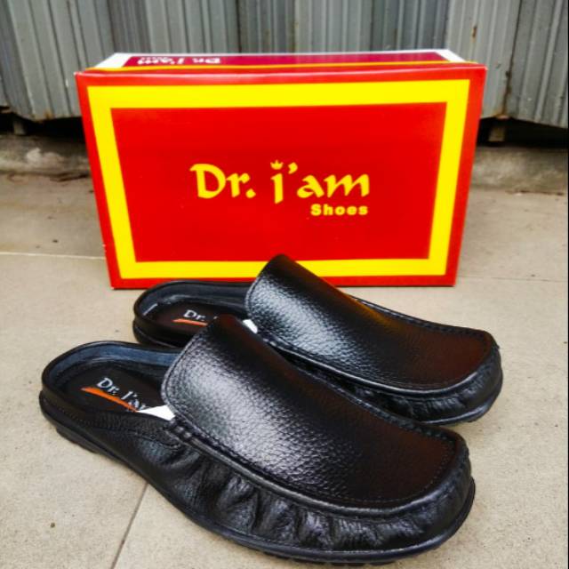 SEPATU SELOP PRIA SANDAL SLOP KULIT COWOK LAKI LAKI