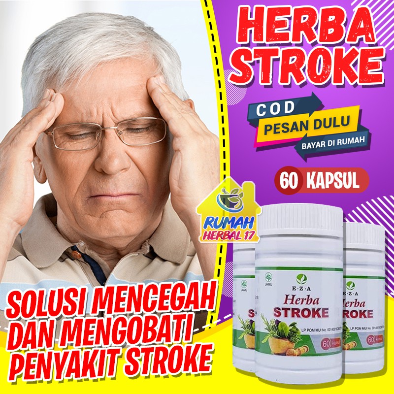 Kapsul Herba STROKE EZA / NORMOCARE EZA - Obat Lumpuh Balpasi Stroke 60 Kapsul