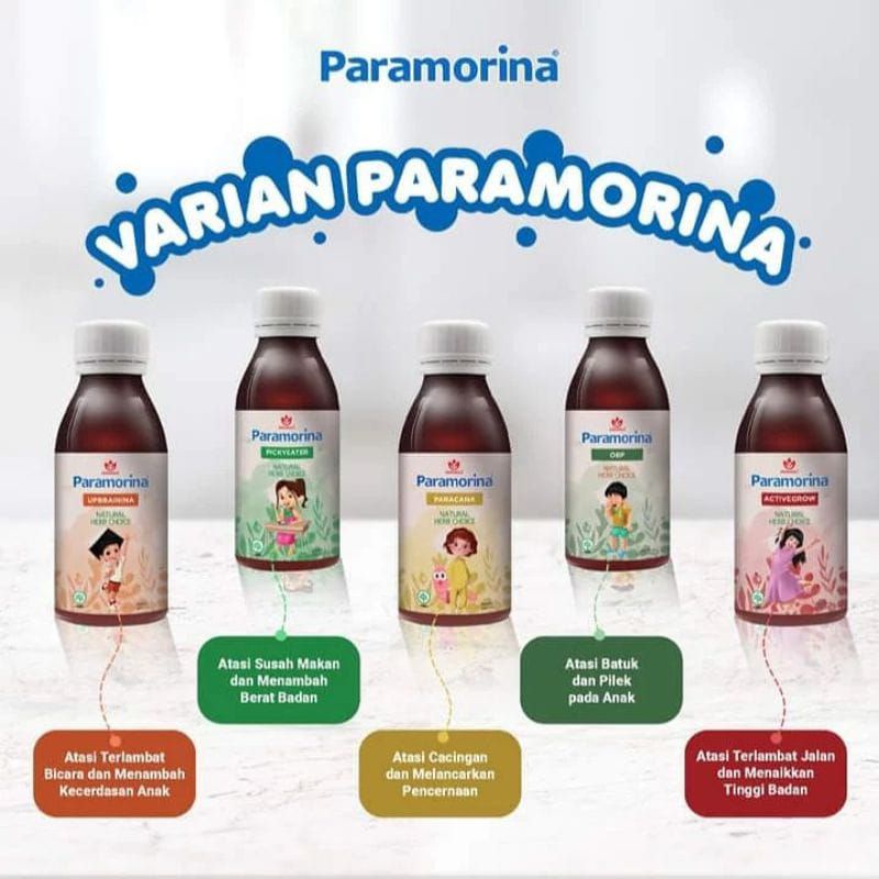 [ FREE GIFT ] Paramorina Vitamin Anak Terlambat Bicara Dan Jalan Penambah Nafsu makan cacingan obat batuk n