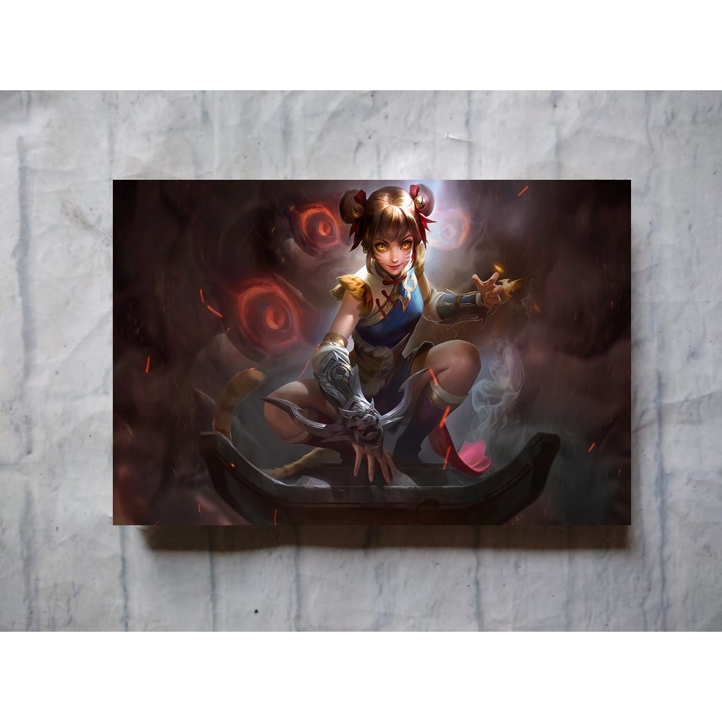 POSTER KAYU Mobile Legend Legends Terlengkap Size A3 Hero Wanwan Wan Wan Hiasan Dinding Kayu Shopee Indonesia