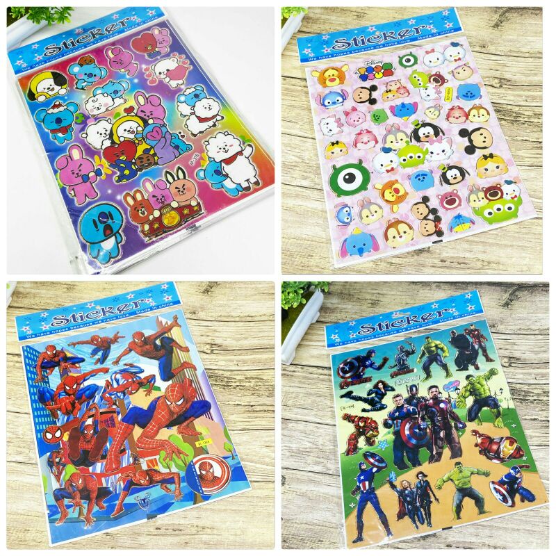 

STICKER STIKER LASER MODEL KARAKTER MURAH MERIAH UKURAN BESAR / STIKER TEMPEL KARAKTER