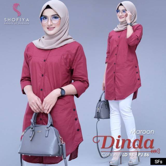 Dinda Tunik | Atasan Wanita Muslim Termurah/one size/pakaian muslim perempuan