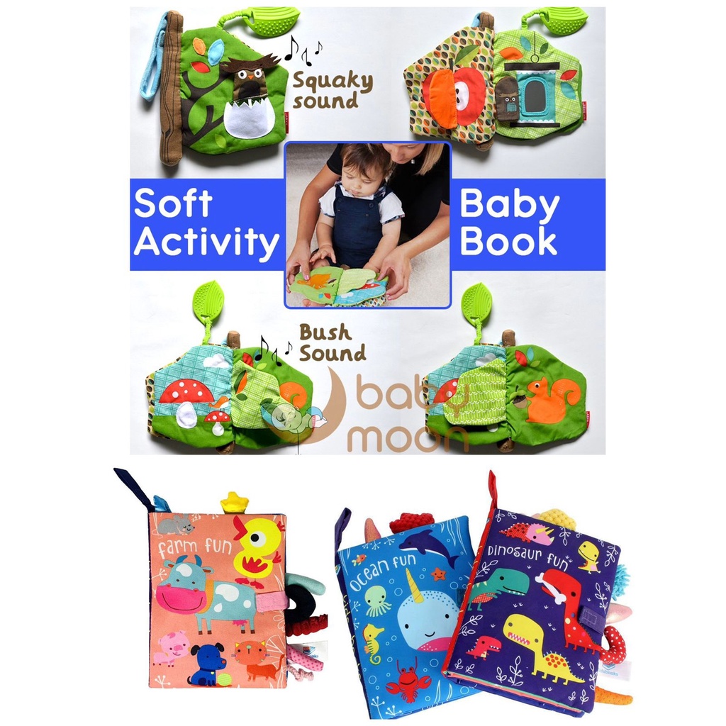 TEETHER BOOK Soft Book Baby / buku kain bayi /TEETHER BOOK CARTER ACTIVITY BOOK BUKU BANTAL SOFTBOOK  Softbook / buku bantal / mainan bayi / buku bayi / soft book buku kain Soft Book Buku Bantal Edukatif Buku Cerita Mainan Bayi Bahan Kain cloth book buku