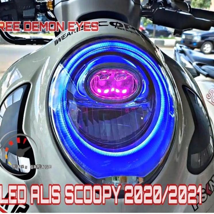 ⇛ COD LED ALIS SCOOPY 2020 2021 2022 FREE DEMON EYES MURAH BERKUALITAS ゴ