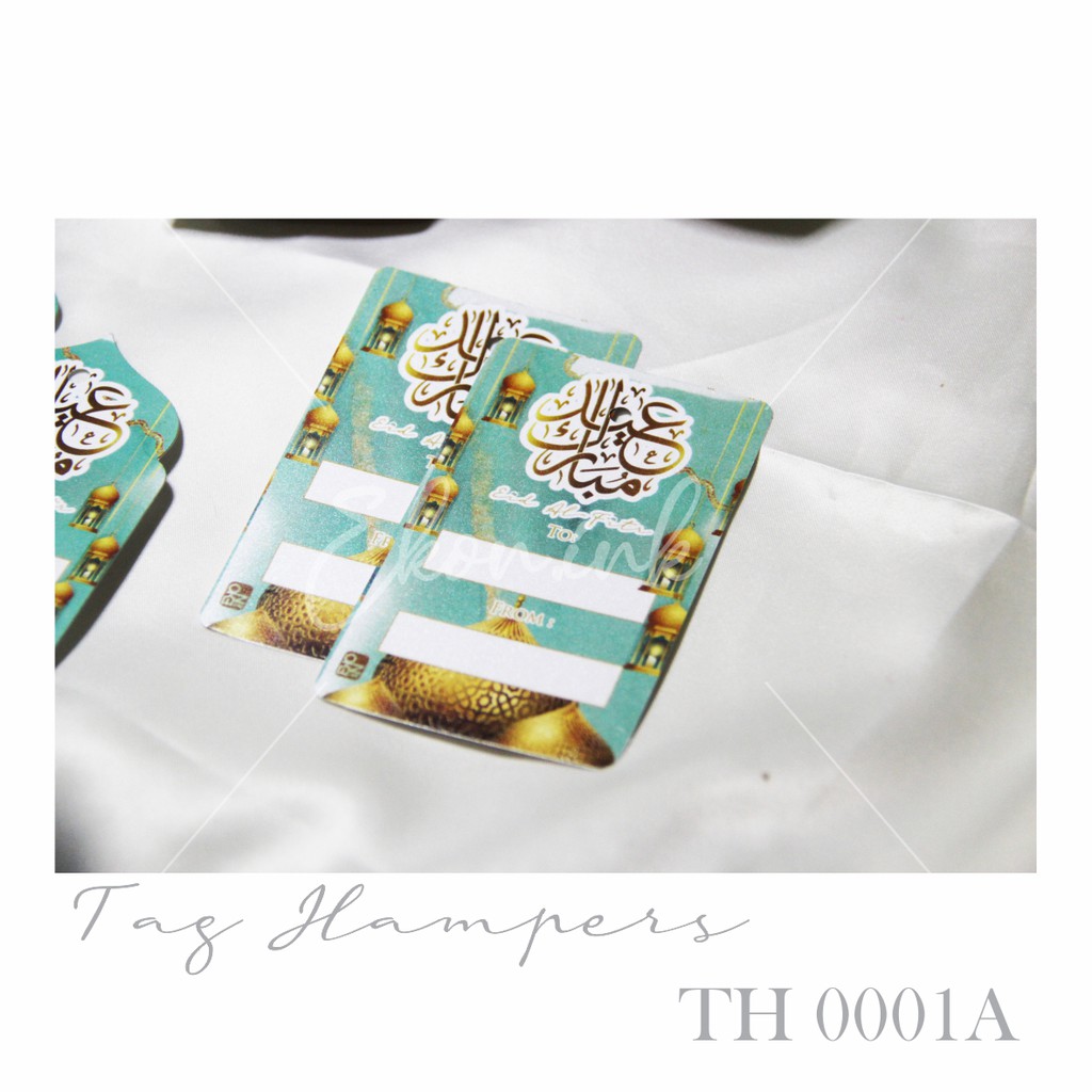 

TAG HAMPERS | LABEL | IDUL FITRI | TH 0001 A & B ( READY STOCK BAHAN GLITTER PAPER )| NEW UPDATE MARET 2023