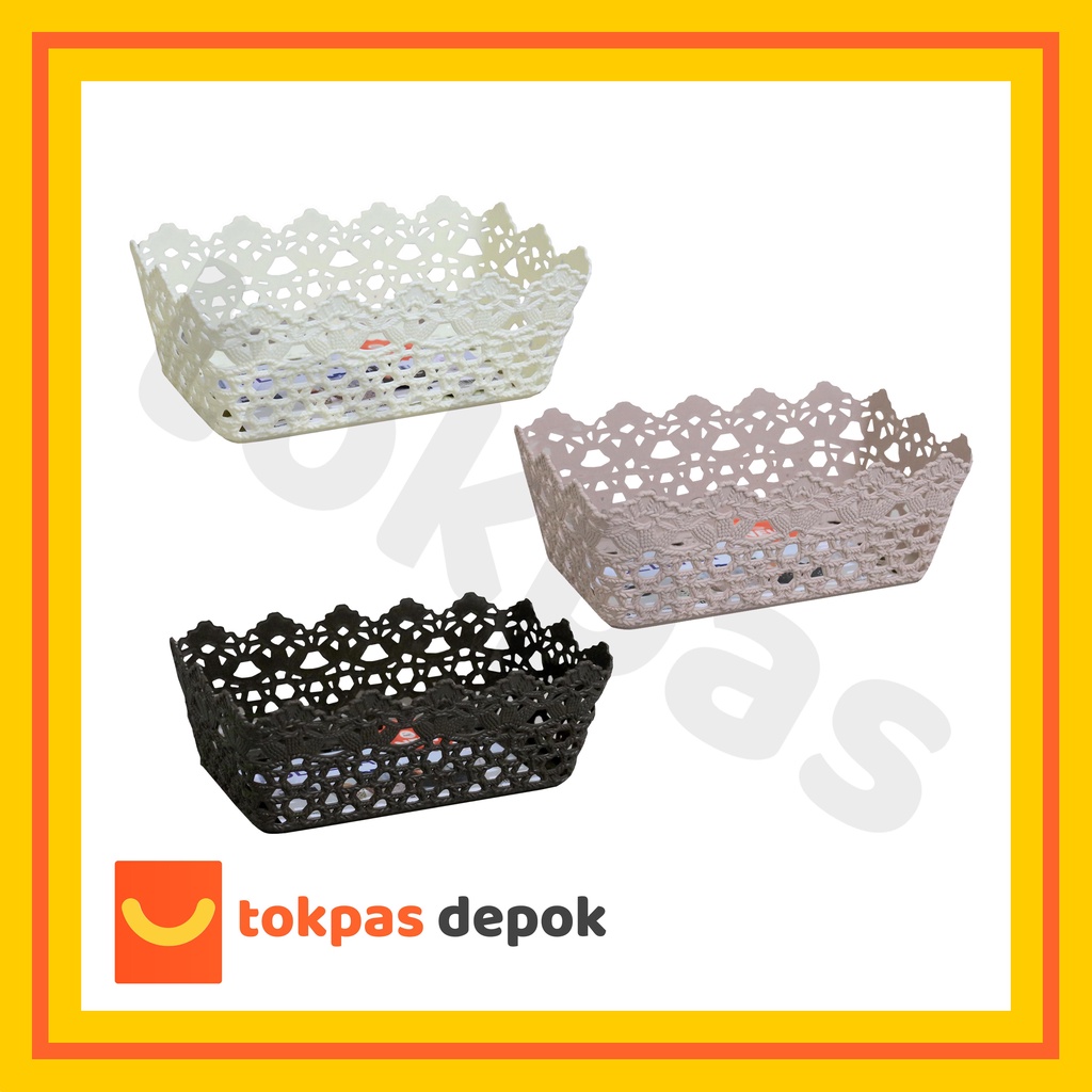 Keranjang Plastik Selena L Keranjang Serbaguna Hommy 6421
