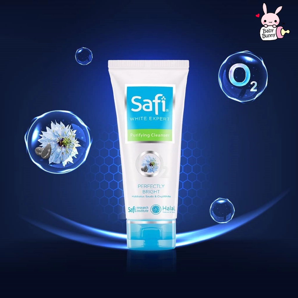 ❤ BELIA ❤ SAFI White Expert Purifying Cleanser 50g 100g (sabun cuci muka safi)