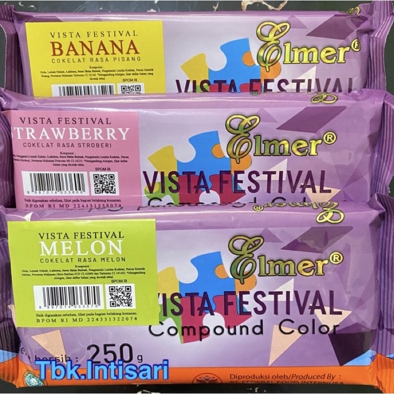 ELMER COKLAT BATANG RASA BUAH 250 GR