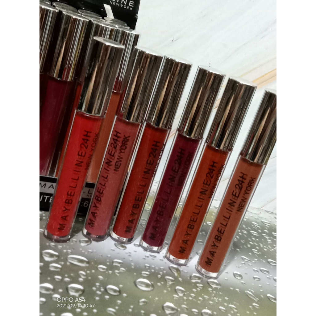 6 pcs /Lipgloss Maybelline Matte Longlasting Waterproof Item no:6020 / Lipstick Maybelline