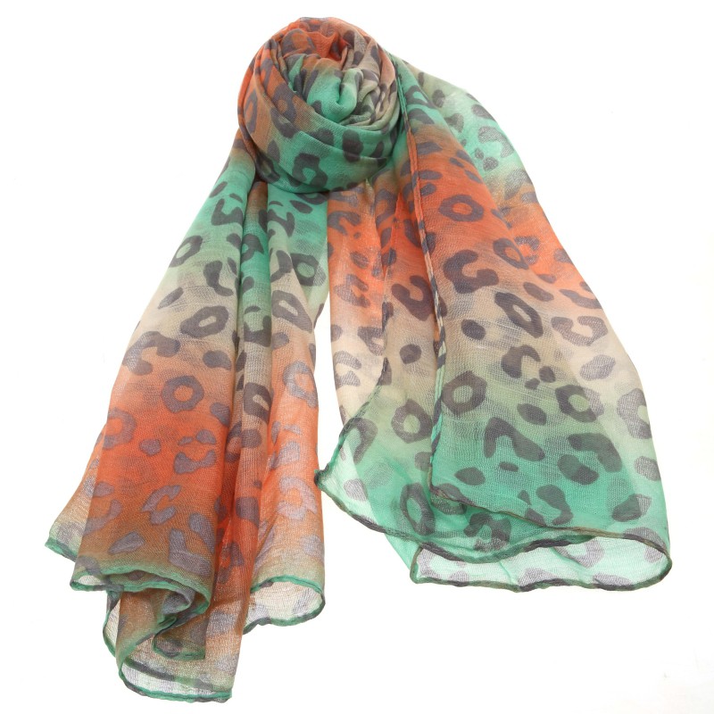 Naughty Syal Scarf Wanita – FSC191200108-GREEN LEOPARD