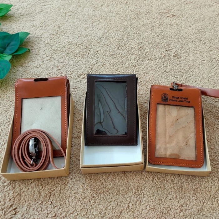 

Id Card - Id Card Holder Kulit/Leather Custom Logo (Kode G 001)