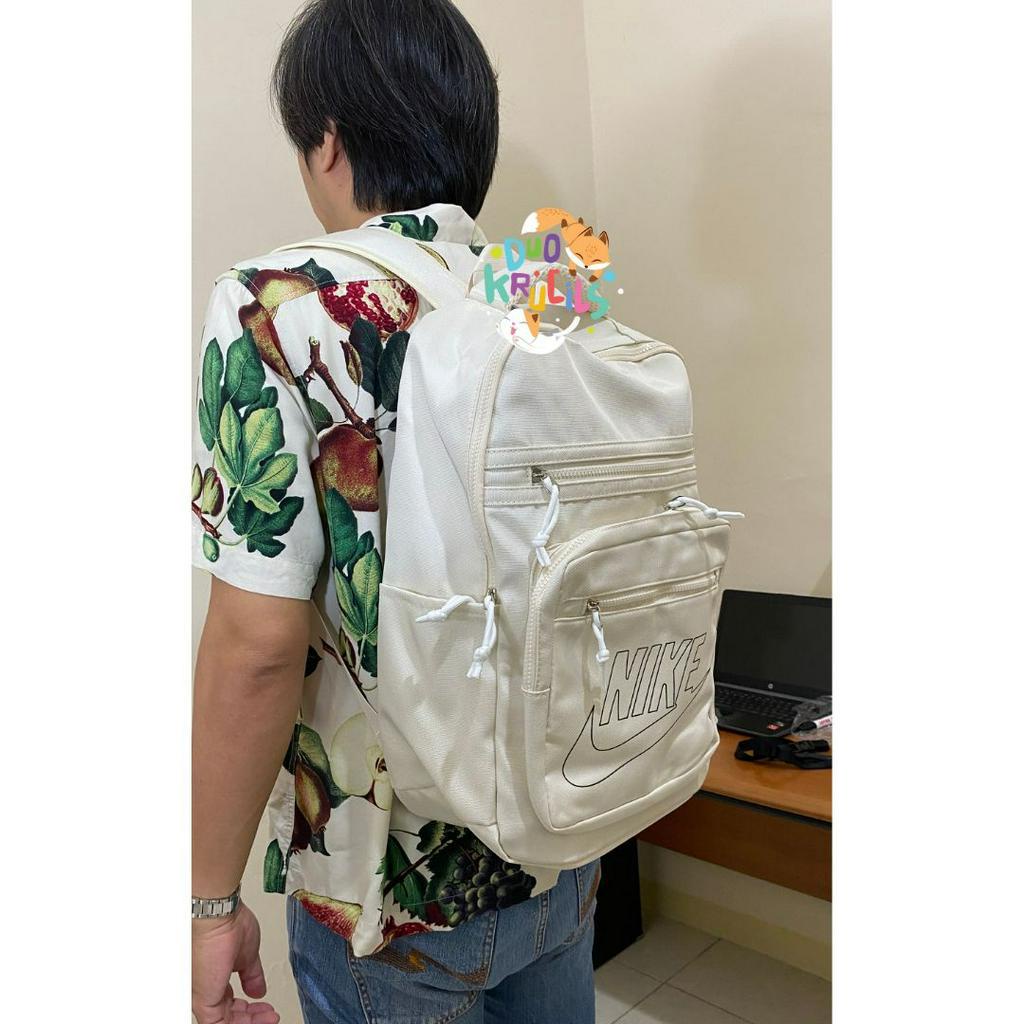 Tas Ransel anak sekolah kuliah SD SMP SMA polos broken white ala korea jepang