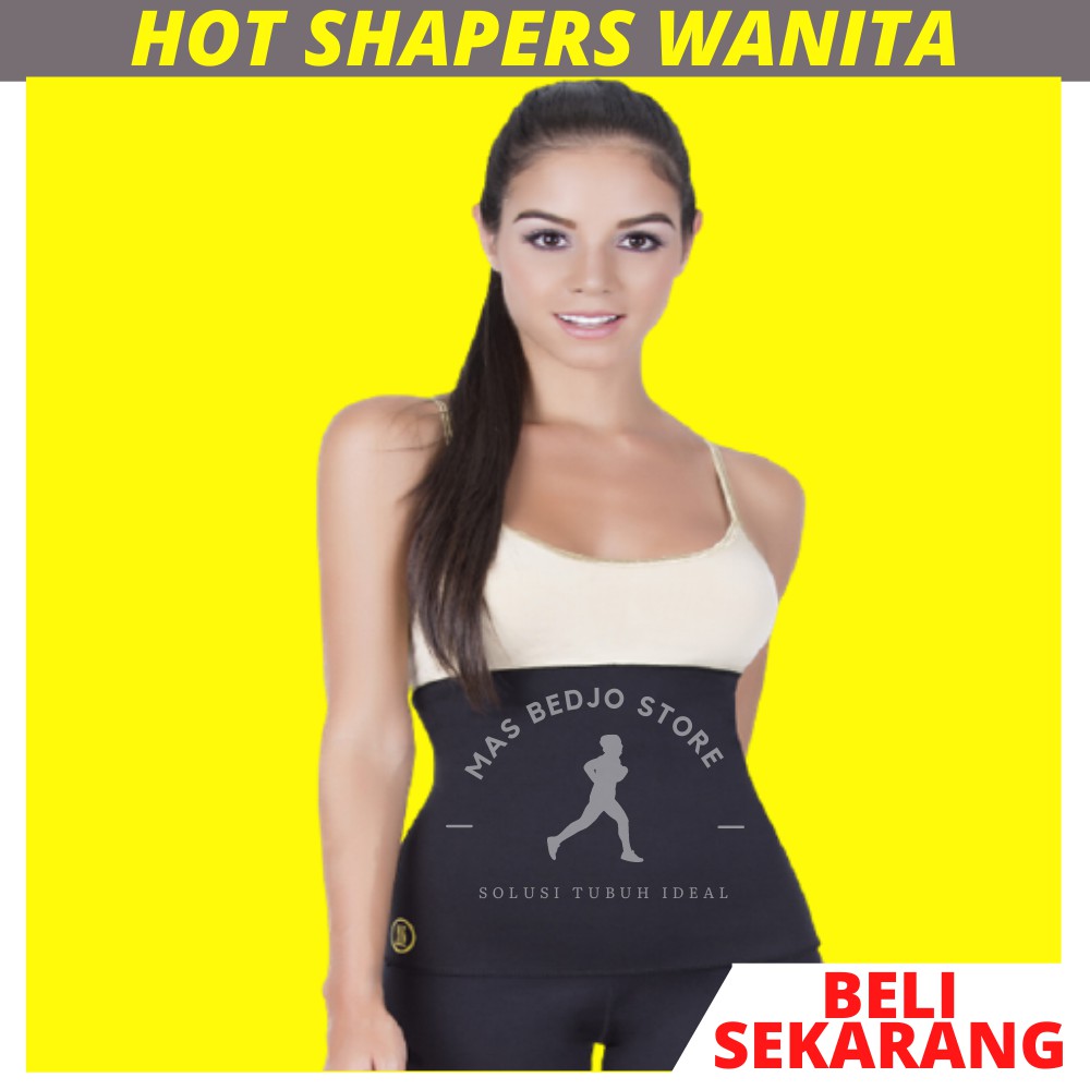 Korset Pelangsing Perut Buncit Hot Shapers Belt Alat Pengecil Perut Olahraga Stagen Pria Wanita