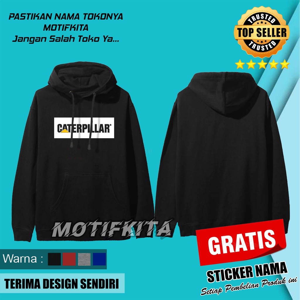 BERKUALITAS Jaket CATERPILLAR CATERPILAR Sweater Hoodie  keren Pria    Motifkita 04