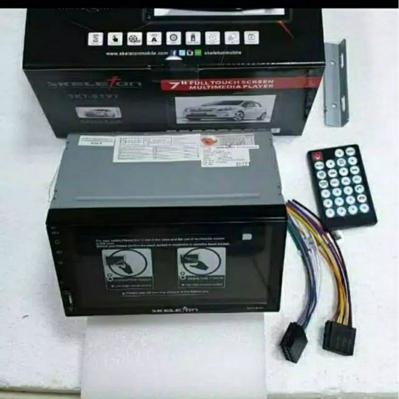 Double Din Skeleton MP5 SKT 8197 Mobil Universal