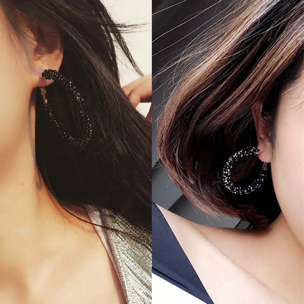 Hu Hu Hu Hu Hu Alat Bantu Pasang Kacamata♡ Anting Bulat Elegan Wanita Untuk Pesta Pernikahancocktailhadiah