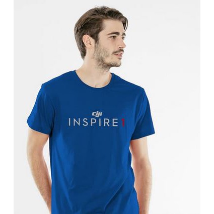 Tshirt Kaos Baju Dji Inspire 1 Drone Biru - Kaos Drone - Kaos Distro - Custom kaos