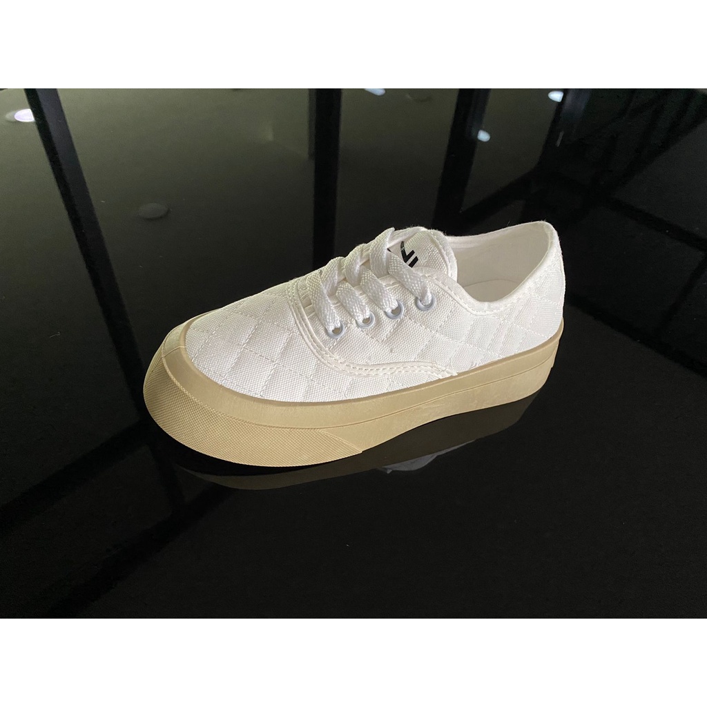 SEVEN_DAY SEPATU SNEAKERS WANITA KOREA IMPORT CASUAL KANVAS SHOES FQ-71-Putih