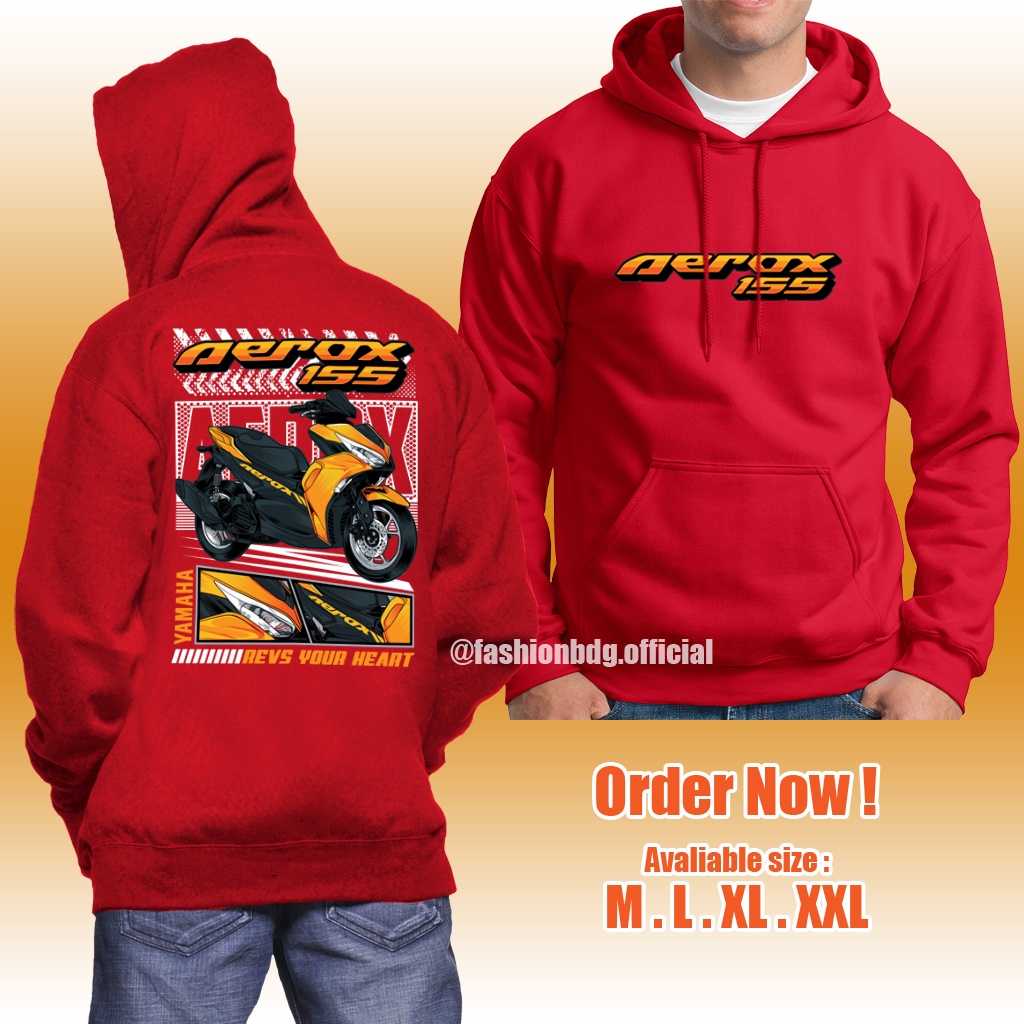 SWEATER MOTOR AEROX 155 DISTRO KEREN TERBARU | HOODIE COWOK | HOODIE AEROX TERLARIS | JAKET MOTOR OTOMOTIF