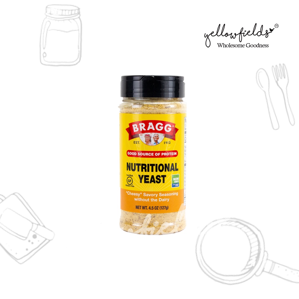 

Bragg Nutrition Yeast Seasoning 127gr | Dairy FREE Vegan Vegetarian