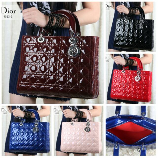 Lady Dior Chelsea Olivia Lilac 7 Panel (6323-2) Hardware Silver