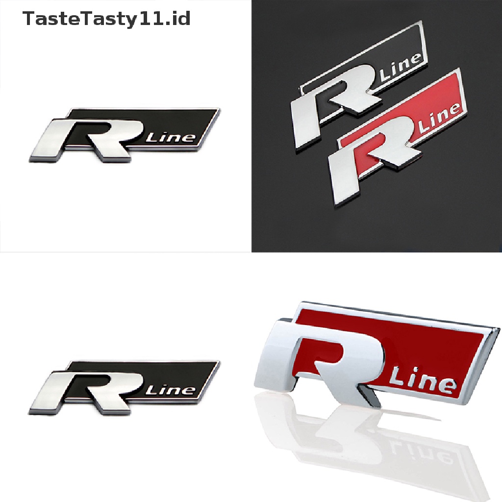 (TasteTasty) Stiker Emblem Rline Bahan Metal Untuk Bagasi Mobil VW CC GTI Passat