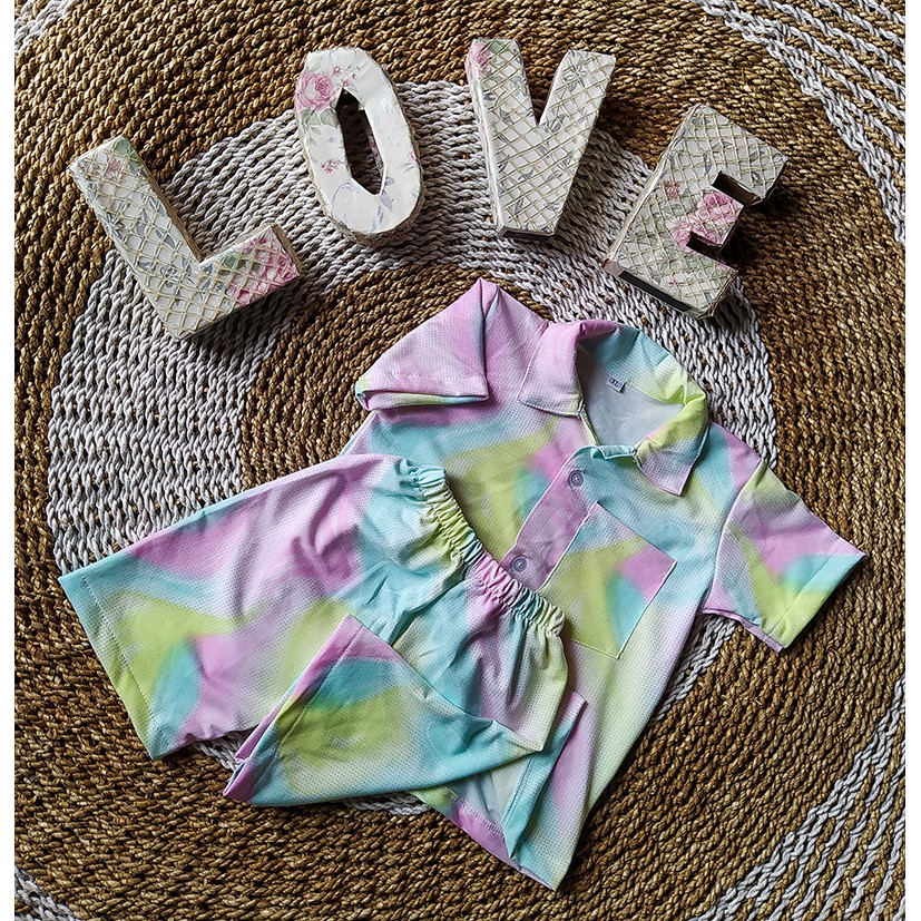 Piyama Set Tie Dye Anak 1-5 Tahun