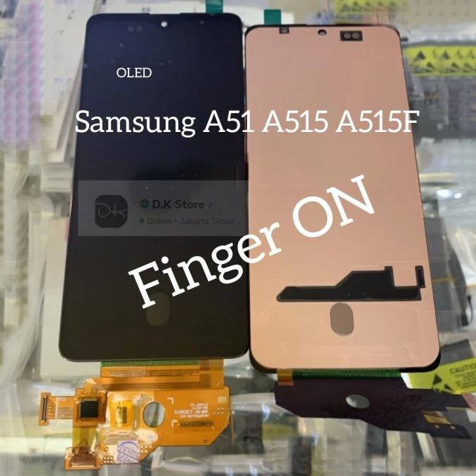 LCD TOUCHSCREEN SAMSUNG A51 A515 A515F ORIGINAL OLED FINGERPRINT ON ---Terbaru---