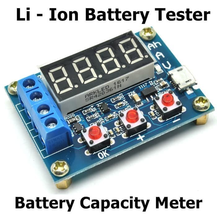 Zhiyu Battery Capacity Meter Discharge Tester 1.5v 12v 18650 Li Ion