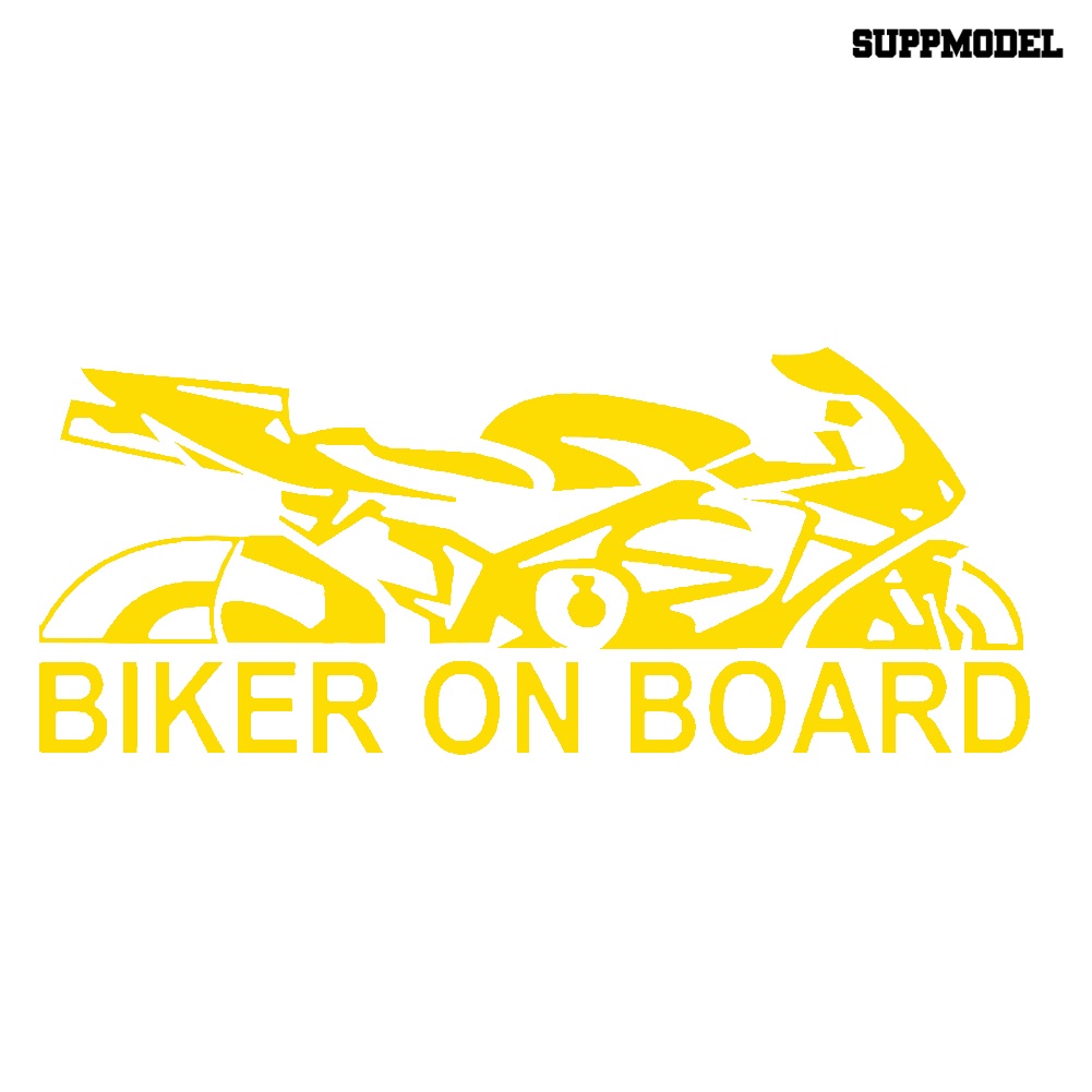 Stiker Reflektif Tema Biker on Board Untuk Mobil