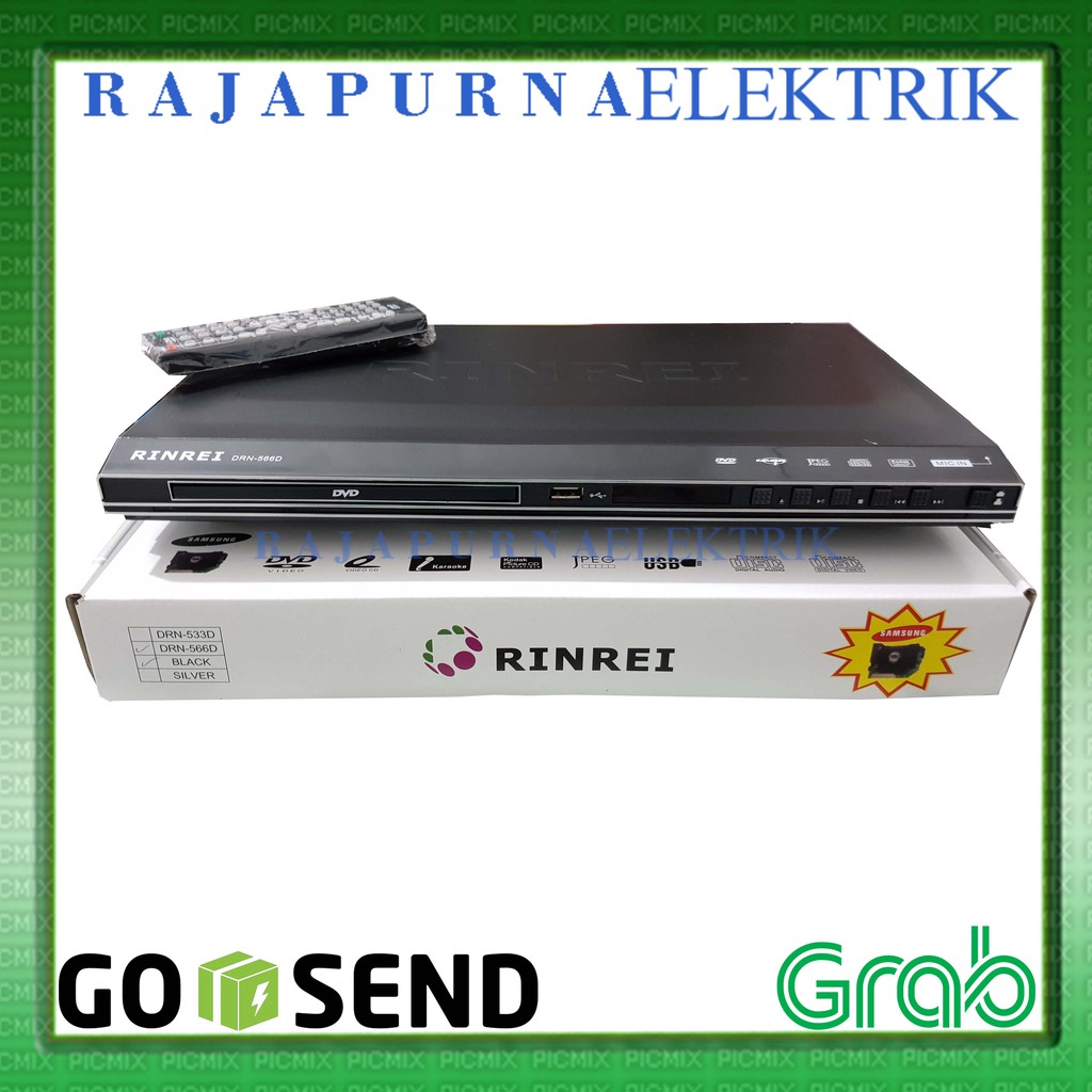 DVD PLAYER RINREI BESI DRN-566D Optik Samsung ORIGINAL