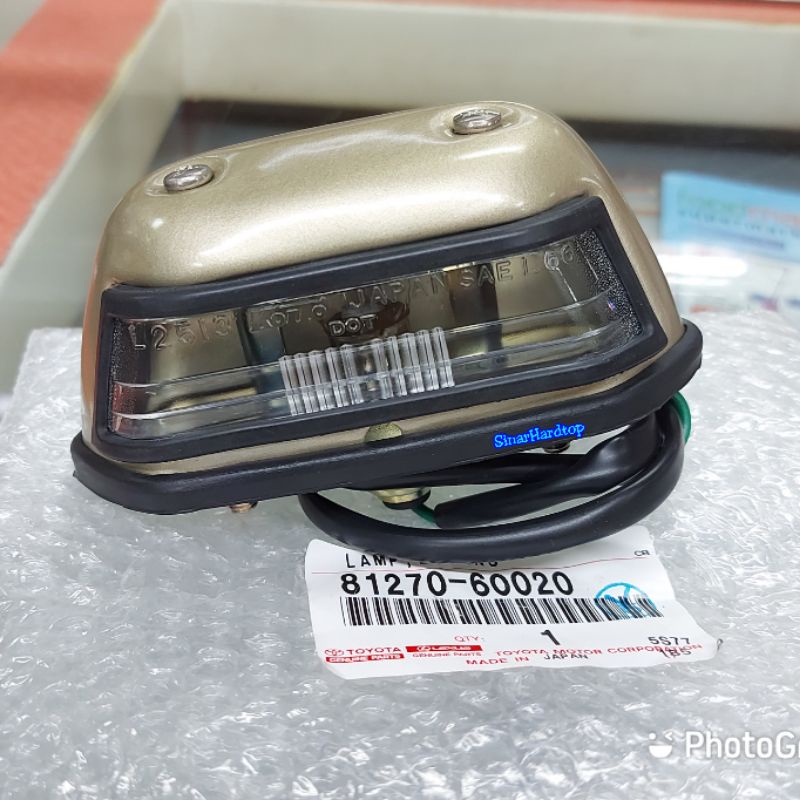 Lampu plat nomor belakang hardtop FJ40 1F original