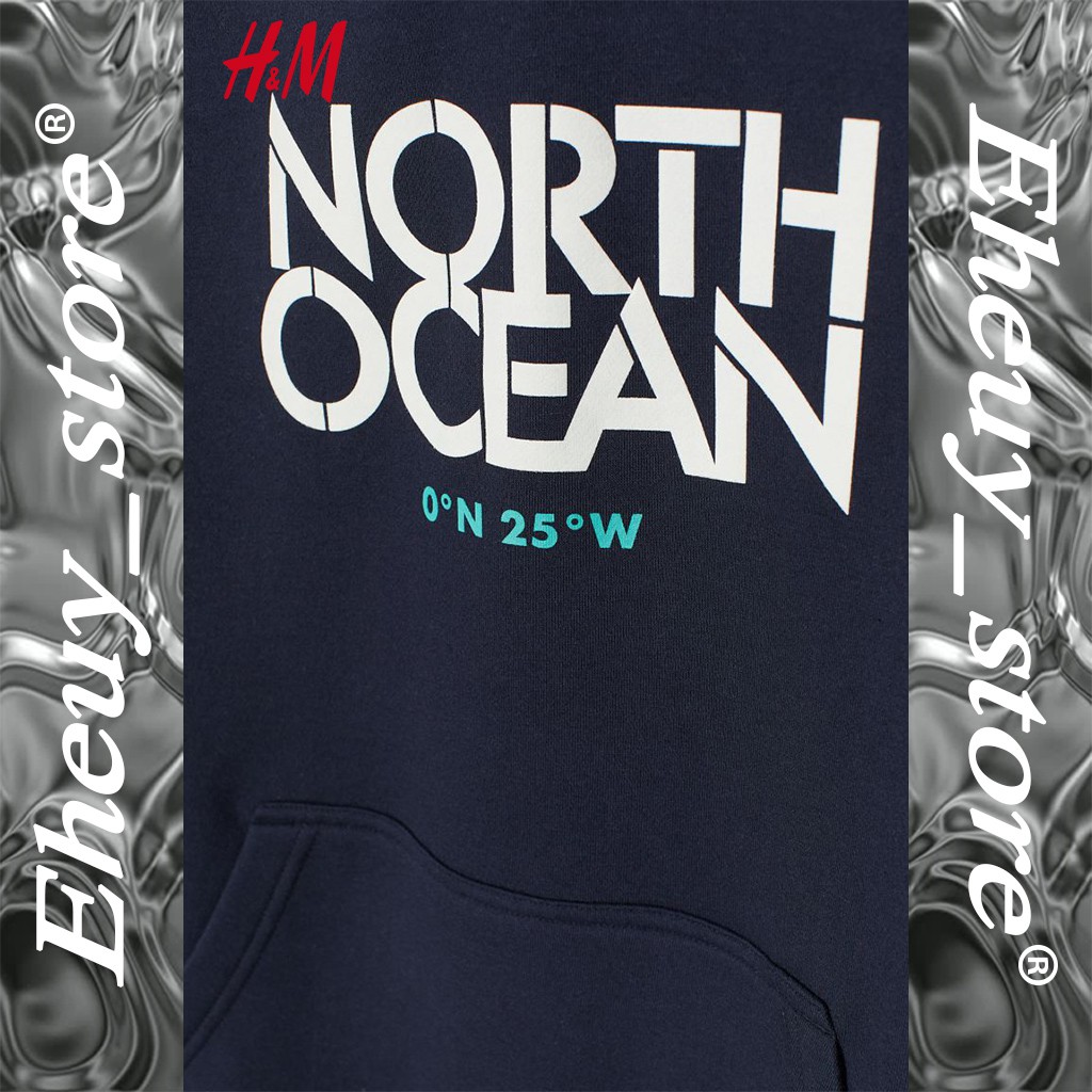 HOODIE H&amp;M UCLA ORIGINAL HNM HOODIE NAVY NORTH OCEAN H&amp;M