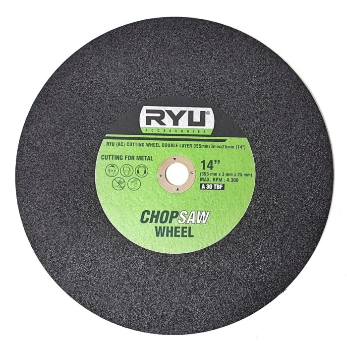 Batu Potong Gerinda Gurinda Duduk 14" Cut Off wheel 14 Inch Ryu Chop
