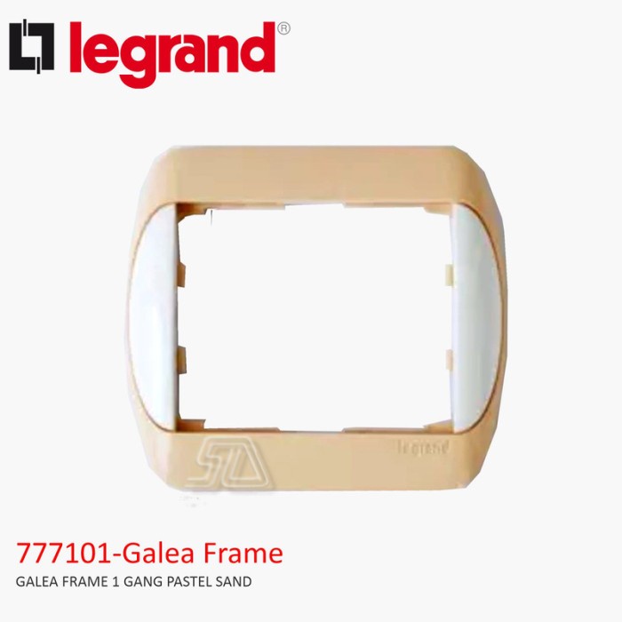 LEGRAND GALEA FRAME 1 GANG PASTEL SAND