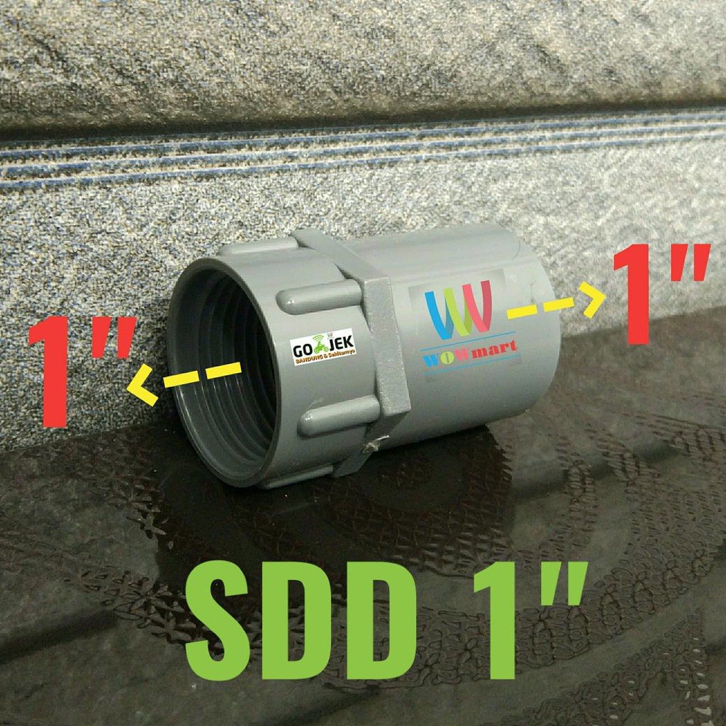 Soket Drat Dalam 1 " inch inci SDD PVC Sambungan Pipa