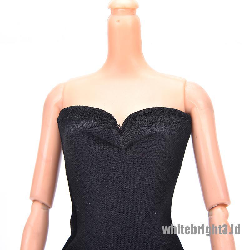 (white3) Dress Handmade Untuk Boneka Barbie 11 1 / 2