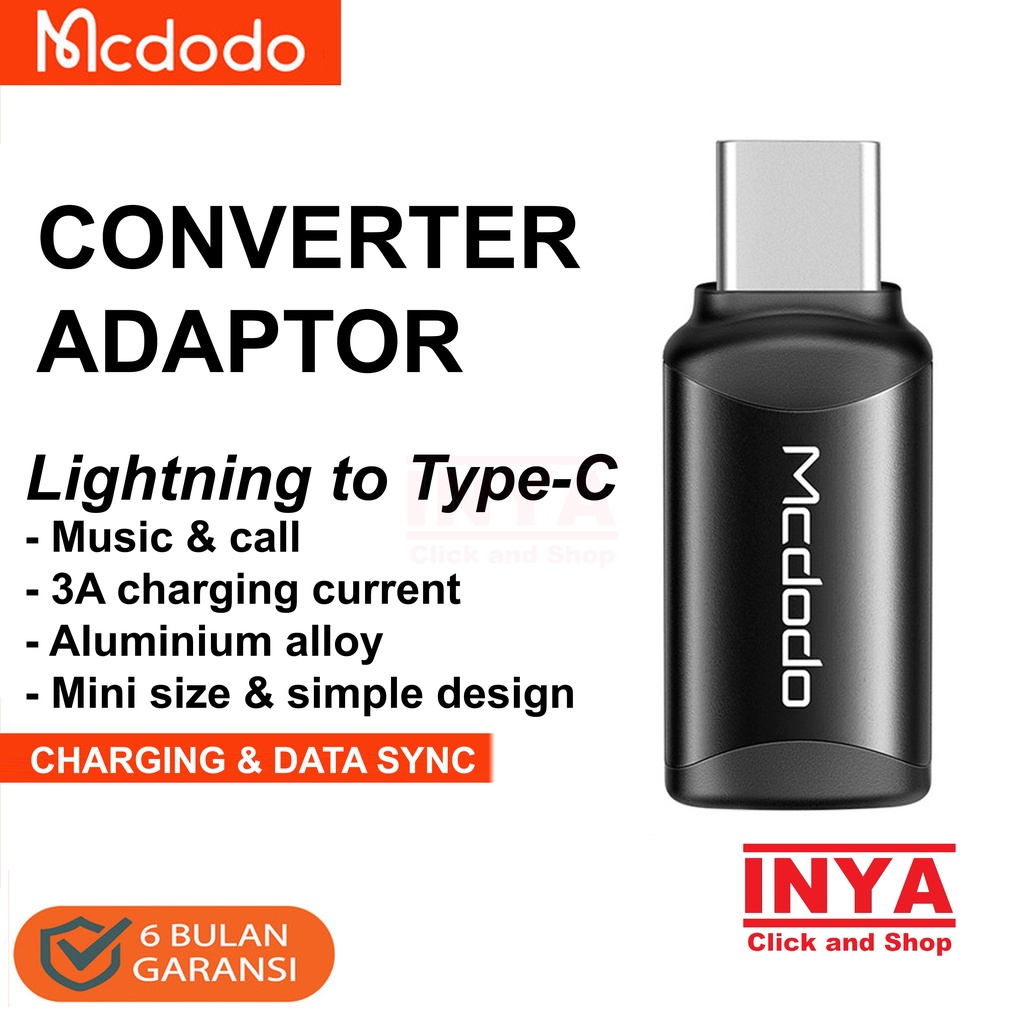 MCDODO OT-7700 OTG ADAPTER LIGHTNING TO TYPE C Connector - Konverter