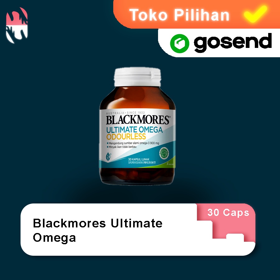 Jual Blackmores Ultimate Omega Odourless / Suplemen Omega 3 (30caps