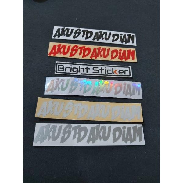 STICKER AKU STD AKU DIAM CUTTING